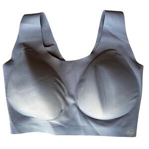 Victoria's Secret Gray Wireless Lounge Bralette L-XXL Seamless Comfort